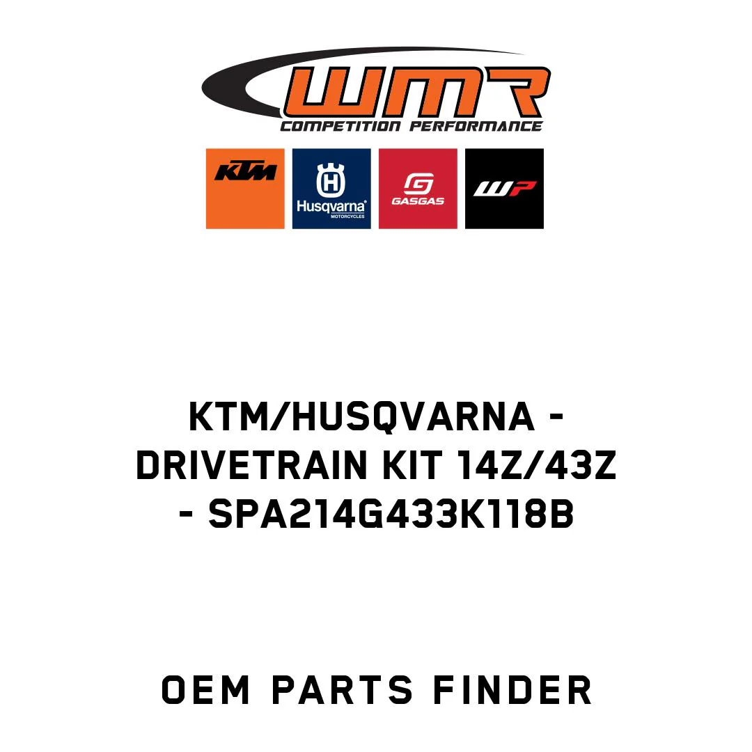KTM/Husqvarna - drivetrain kit 14Z/43Z - SPA214G433K118B