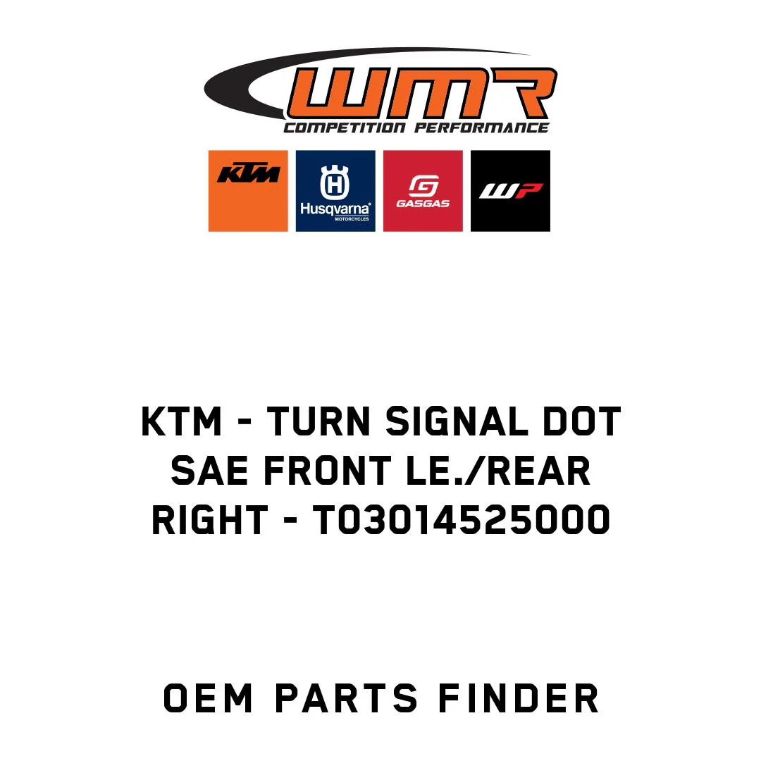 KTM - Turn signal DOT SAE front le./rear right - T03014525000