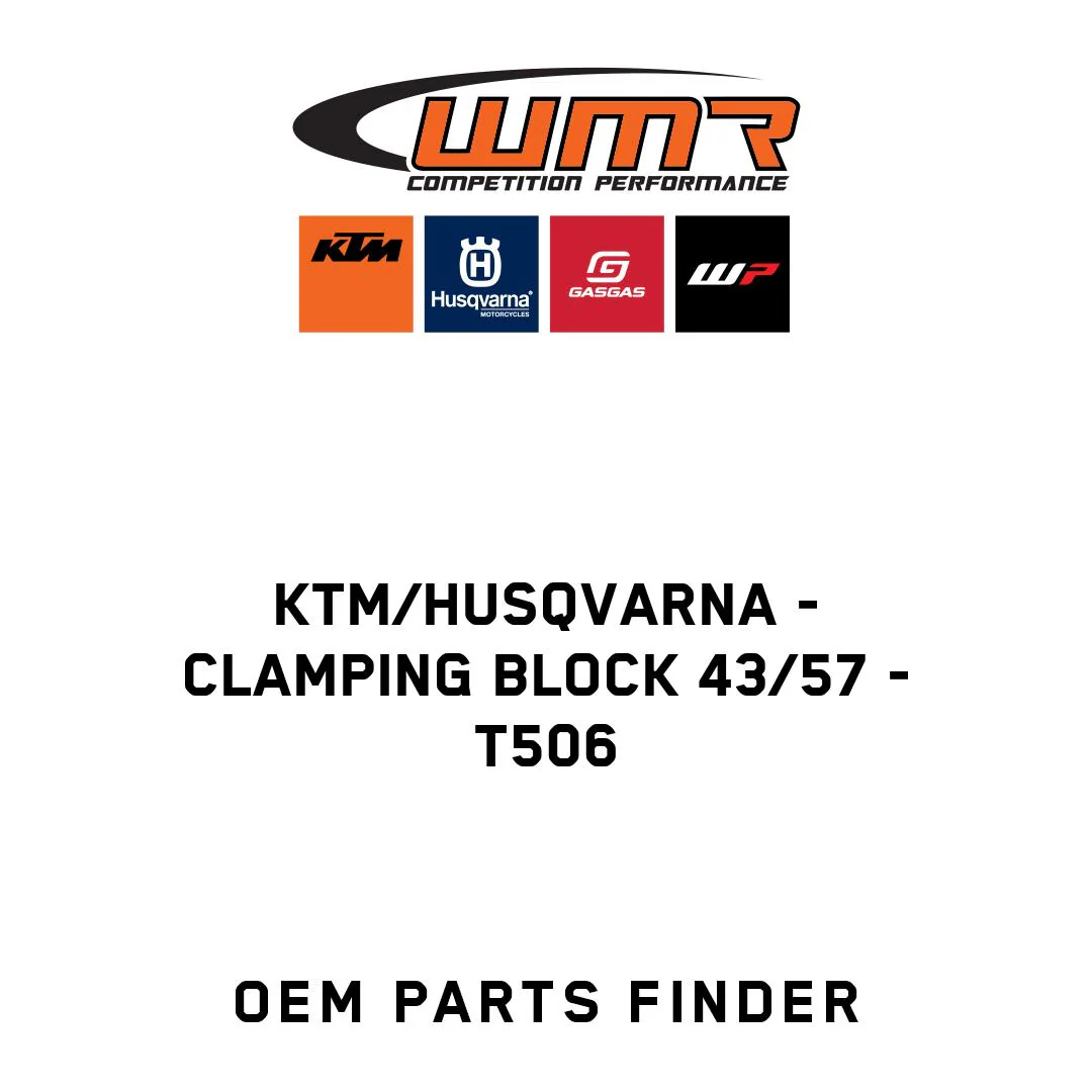 KTM/Husqvarna - CLAMPING BLOCK 43/57 - T506