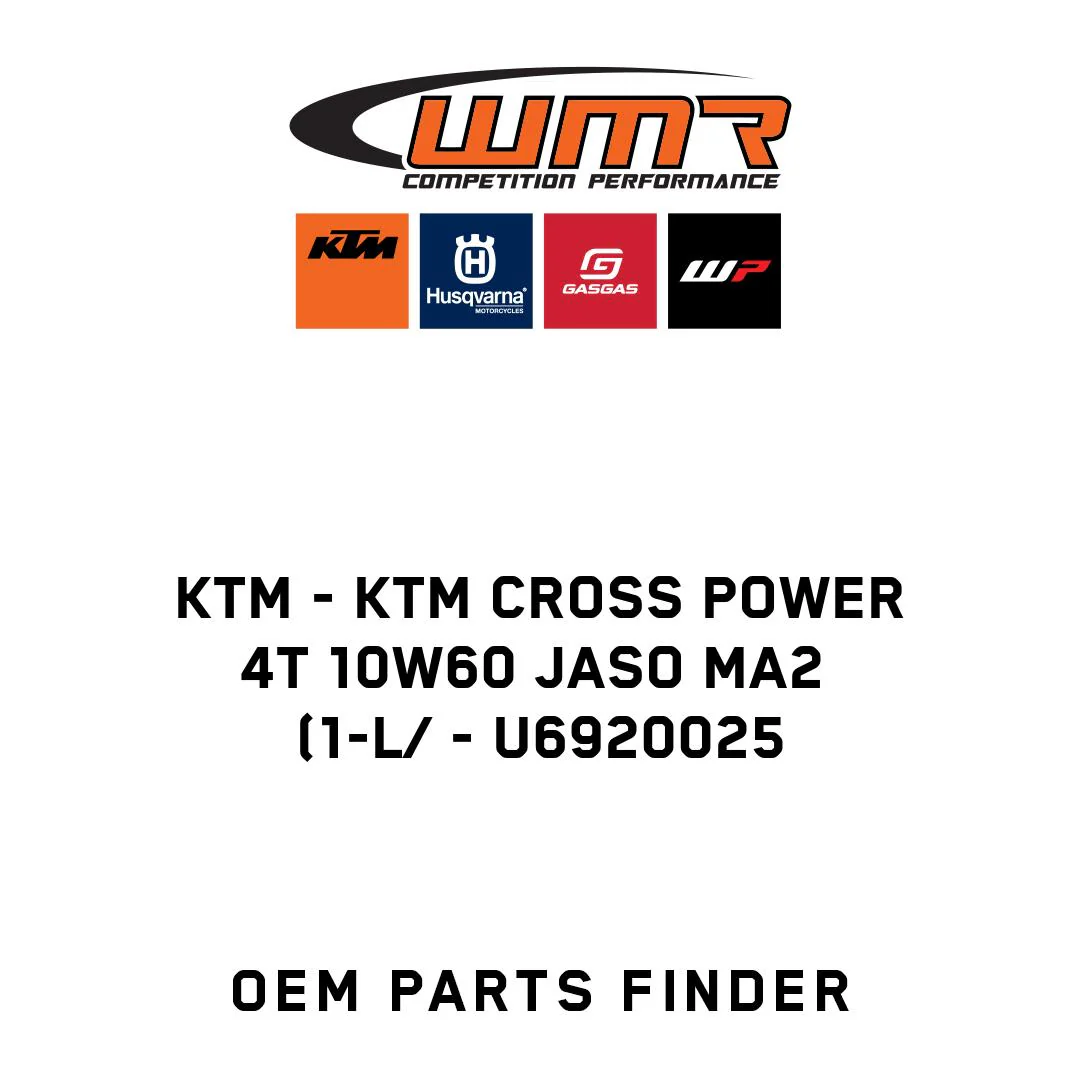 KTM - CROSS POWER 4T 10W60 JASO MA2  (1-L) - U6920025 - Image 2