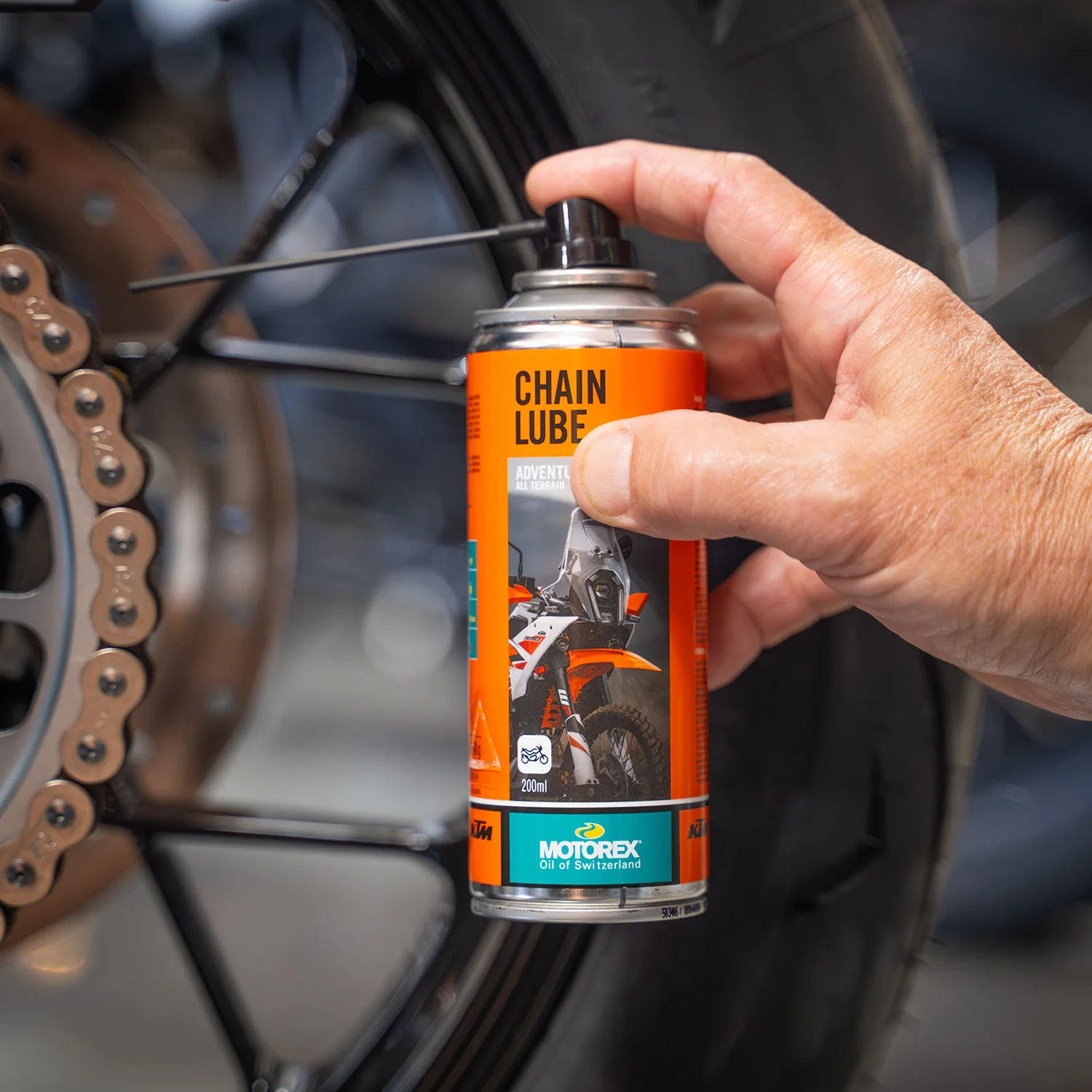 KTM Motorex Adventure Chain Lube 200ML - U6925300 - Image 2